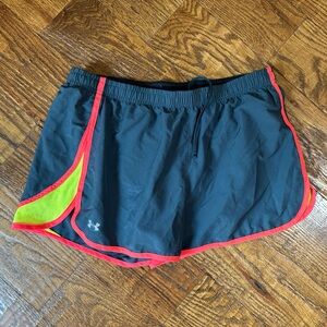 Women’s under armor running shorts grey